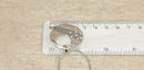 Italian Silver & Crystal Pendant & Chain