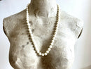Vintage Christian Dior Glass Pearl Necklace (Matinee Length)