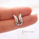 18ct White Gold Diamond Earrings