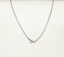 Italian Silver & Crystal Pendant & Chain