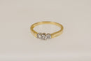 Stunning 18ct Gold Diamond Trilogy Ring – 0.33ct Total Diamond Weight