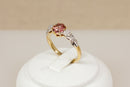 Beautiful 18ct Gold Pink Tourmaline & Diamond Ring – Birmingham 2018