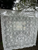 Victorianna classic period design cotton lace Pure white colour panel readymade 58"/52” cotton