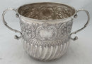 William III Britannia Silver Porringer. London 1697, Seth Lofthouse. 13 troy ounces.