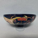 A Moorcroft Footed Bowl in the Queen's Choice Design by Emma Bossons