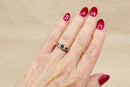 Beautiful Edwardian Style Sapphire & Diamond Ring – 18ct Gold Birmingham Hallmarked