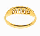 Edwardian 18ct Gold 5 Stone Diamond Ring 0.30 Carat Original Box