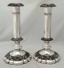 Pair of George IV Old Sheffield Plate Candlesticks. Roberts, Cadman & Co. Circa 1820.