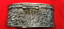 VINTAGE SILVER PLATED OVAL TRINKET BOX