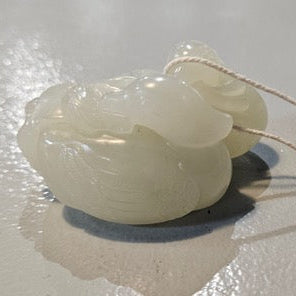 Jade Carving Mandarin Ducks China - Qing Dynasty (Reserved for ST)