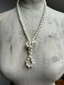 Vintage Christian Dior Glass Pearls Opera Length