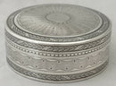 French Silver Circular Box, Circa 1910. 2.5 troy ounces.