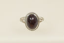 Silver & Cabochon Iolite Ring