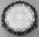 Early Victorian Silver Plate on Copper Salver, circa 1850.