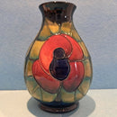 A Large Moorcroft Vase (7.5inch) in the Rose Design by Sally Tuffin