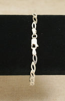Silver Marquis Link Bracelet