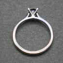 Platinum princess cut diamond solitaire diamond ring