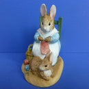 Border Fine Arts Beatrix Potter Figurine Mrs Rabbit with Flopsy Bunny A1313