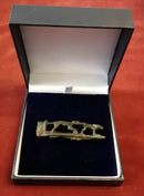 A Roman Bronze Dog Chasing A Hare Knife Handle.