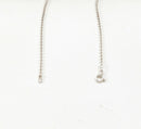 Italian Silver Lapis Lazuli & White Quartz Pendant & Chain