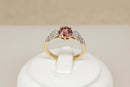 Beautiful 18ct Gold Pink Tourmaline & Diamond Ring – Birmingham 2018