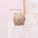 18ct Rose Gold Diamond Flower Cushion Cluster 2.71cts