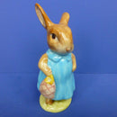 Beswick Beatrix Potter Figurine - Mrs Flopsy Bunny (Dark Blue Dress) BP3A