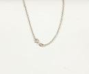 Art Nouveau Style Silver and Onyx Large Heart Pendant & Chain
