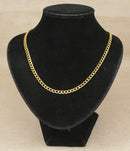 Stylish Sterling Silver & 9ct Bonded Gold Flat Curb Chain