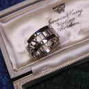 Tiffany & Co. 'Atlas' Series 18ct White Gold Diamond Openwork Ring Size K