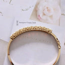 Vintage 9ct Opal & Diamond Bangle