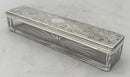 Victorian Silver and Cut Glass Dressing Table Box. Sheffield 1870 James Dixon. 1.8 troy ounces.