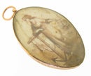 Georgian Navel Interest Gold Mourning Pendant