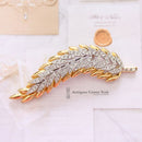 Large Vintage Sardi Queen Elizabeth II 40th Anniversary Commemorative Statement Leaf Brooch
