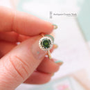 18ct Green Diamond 1.06ct Halo Cluster Ring
