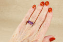 Silver & Amethyst Trilogy Ring