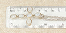 Silver & Moonstone Cross Pendant & 'Prine of Wales' Silver Chain