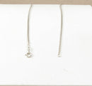 Vintage Silver & Large Rock Crystal Pendant with Chain
