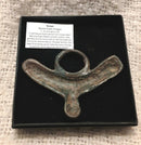 A Very Large Roman Bronze Phallic Pendant.
