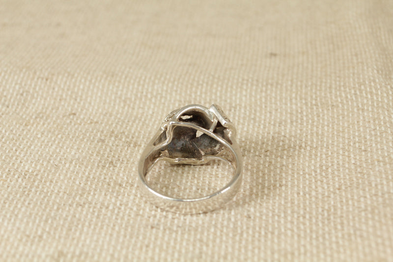 Silver & Marcasite Knot Ring