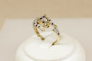 9ct Gold Sapphire & Diamond Leopard Ring