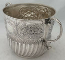William III Britannia Silver Porringer. London 1697, Seth Lofthouse. 13 troy ounces.