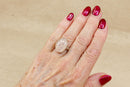 Stunning Sterling Silver Rainbow Moonstone Ring – Bezel Set, Stamped 925