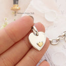 Links of London Sterling Silver Heart Charm Bracelet – Professionally Polished