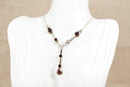 A Heavy Silver & Garnet Statement Necklet