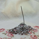 1920's Style Czechoslovakian Rhinestone Butterfly Brooch