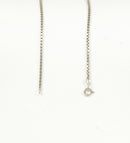 Oversized Sterling Silver & Blue Lace Agate Pendant with 19½-Inch Silver Chain