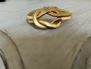 Vintage Christian Dior Gold-Plated Double Snake Chain Knot Bracelet