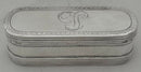 Louis XVI Silver Snuff Box. Paris 1785, D. Bourgoin. Discharge Mark of Jean-François Kalendrin, 4.1 troy ounces.