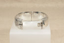 Vintage Silver Hinged Cuff Bangle 1959